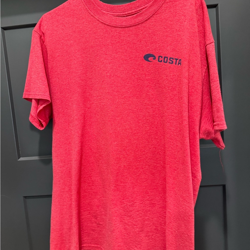 Costa Men's Vibrant Red Short Sleeve Tee